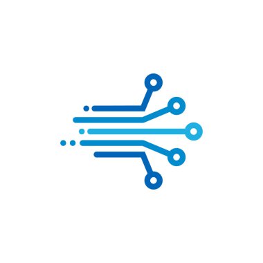 Dijital hız Logo simge tasarım