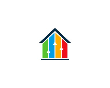 İş ev istatistikleri Logo tasarım şablonu