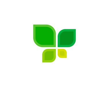 Yeşil sağlık Logo simge tasarım