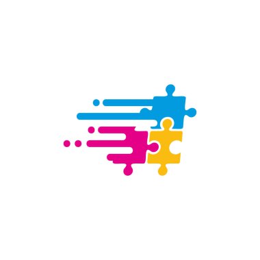 Hız Logo simgesi tasarım bulmaca