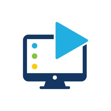 Bilgisayar Video Logo simge tasarım