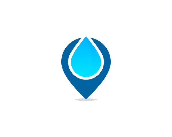 Elemento Modelo Logotipo Ponto Água — Vetor de Stock