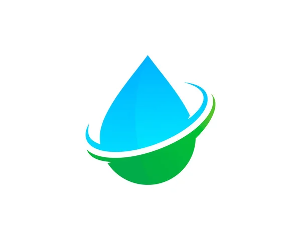 Plantilla Diseño Logotipo Agua Elemento — Archivo Imágenes Vectoriales