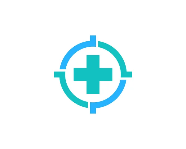 Élément Conception Logo Icône Médicale Cible — Image vectorielle