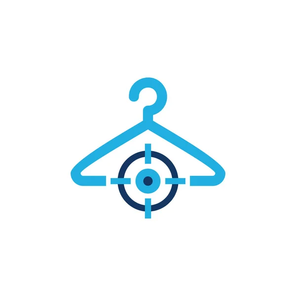 Prádelny Cíl Logo Ikonu Design — Stockový vektor
