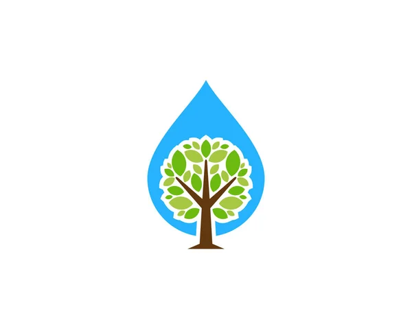 Árvore Ícone Logo Design Elemento — Vetor de Stock