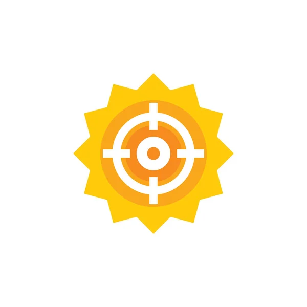 Logotipo Ícone Alvo Sun —  Vetores de Stock
