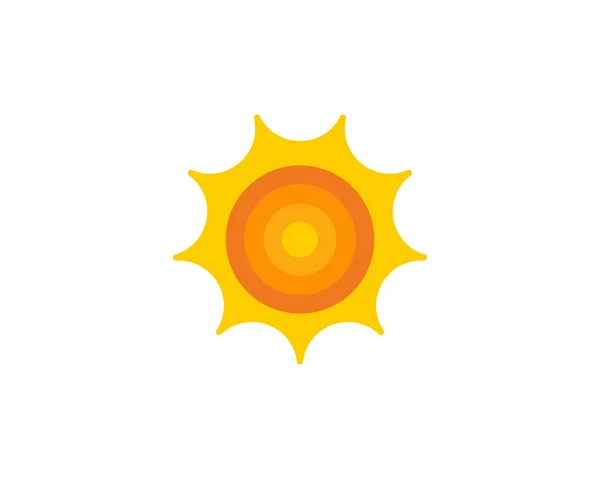 Sonne Wetter Saison Symbol Logo Design Element — Stockvektor