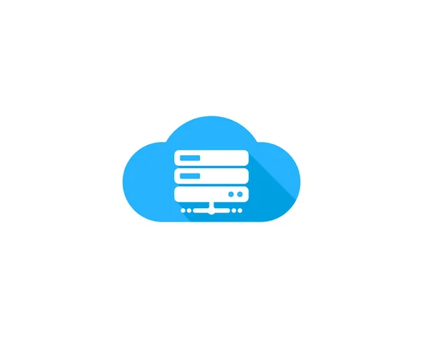 Element Projektu Serwera Cloud Ikona Logo — Wektor stockowy