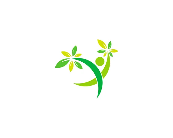 Bienestar Acción Logo Diseño Plantilla Elemento — Vector de stock