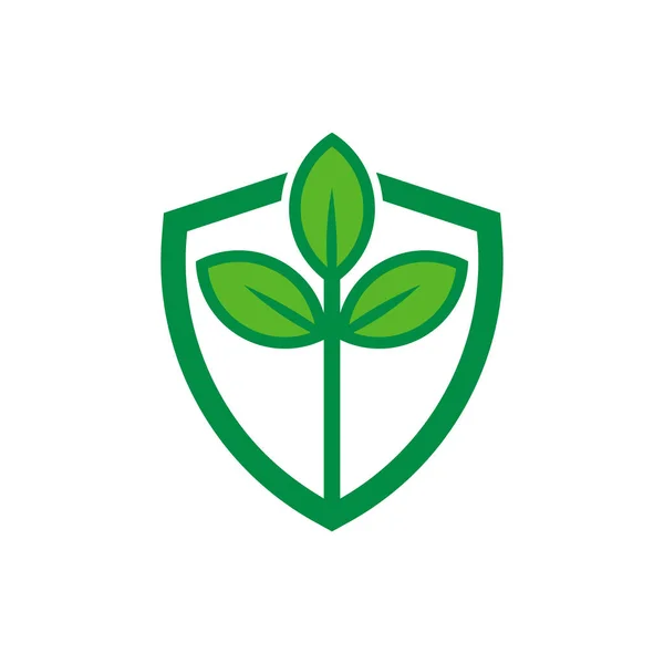 Дизайн Логотипа Щита Изолирован Белом Фоне Векторная Иллюстрация — стоковый вектор