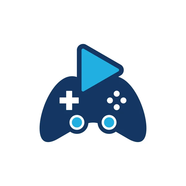 Jogo Vídeo Logo Icon Design — Vetor de Stock