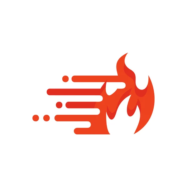 Burn Speed Logo Icon Design — Stock Vector