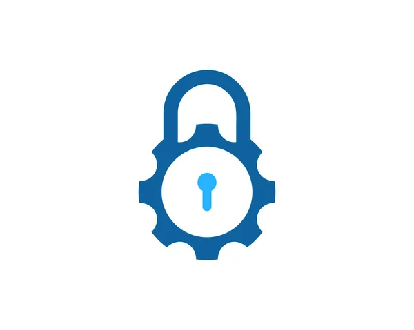 Icon Segurança Logo Design Elemento Isolado Fundo Branco Ilustração Vetorial — Vetor de Stock