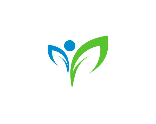 Natur Wellness Logo Ikone Design — Stockvektor