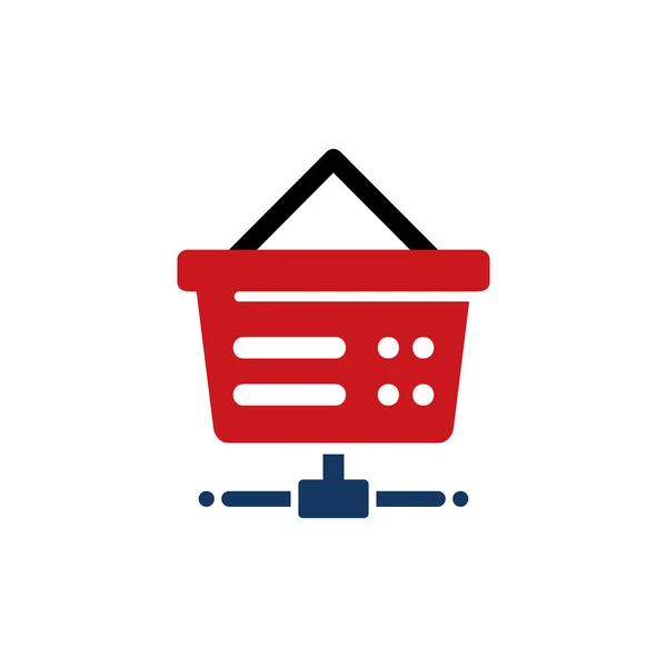 Boutique Logo Serveur Icône Design — Image vectorielle
