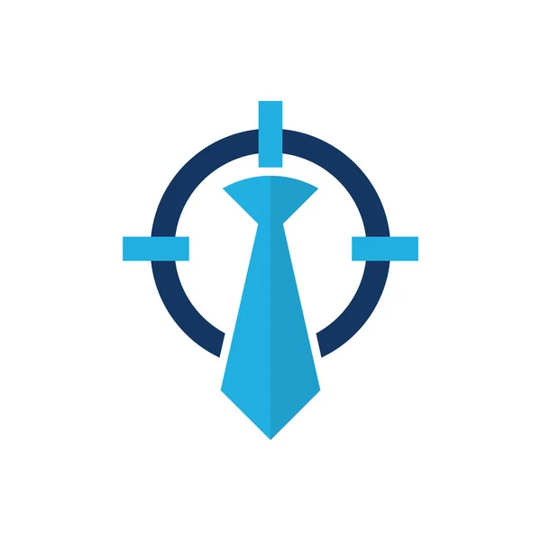 Úloha Cílové Logo Ikonu Design — Stockový vektor