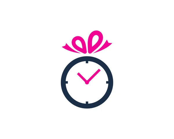 Elemento Diseño Logotipo Icono Tiempo Regalo — Archivo Imágenes Vectoriales