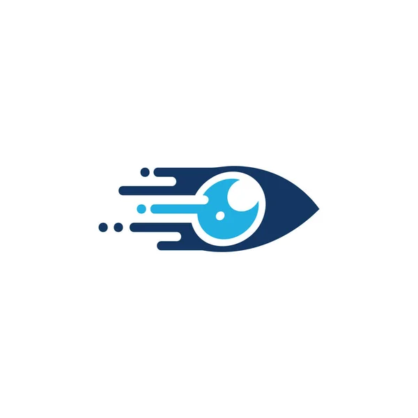 Vision Speed Logo Icon Design — Stockvektor