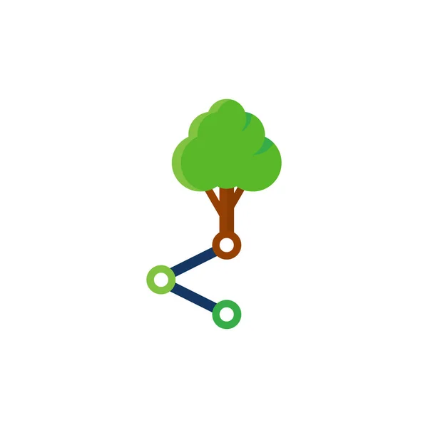 Partager Tree Logo Icon Design — Image vectorielle