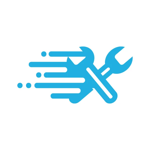 Fixar Velocidade Logotipo Ícone Design — Vetor de Stock
