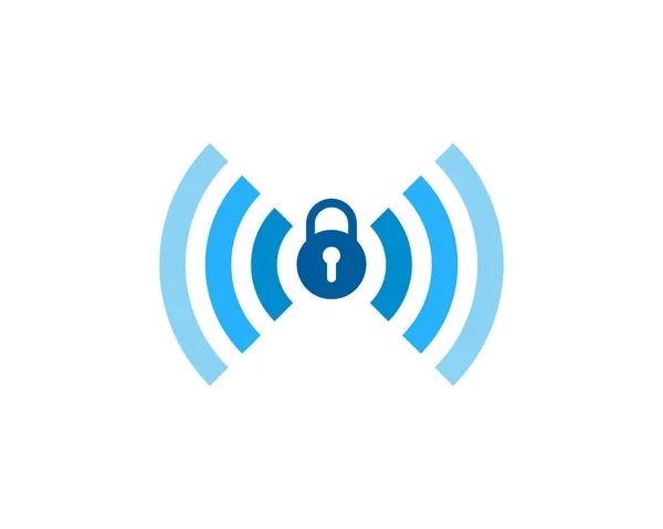 Element Projektu Bezpieczne Wifi Logo — Wektor stockowy