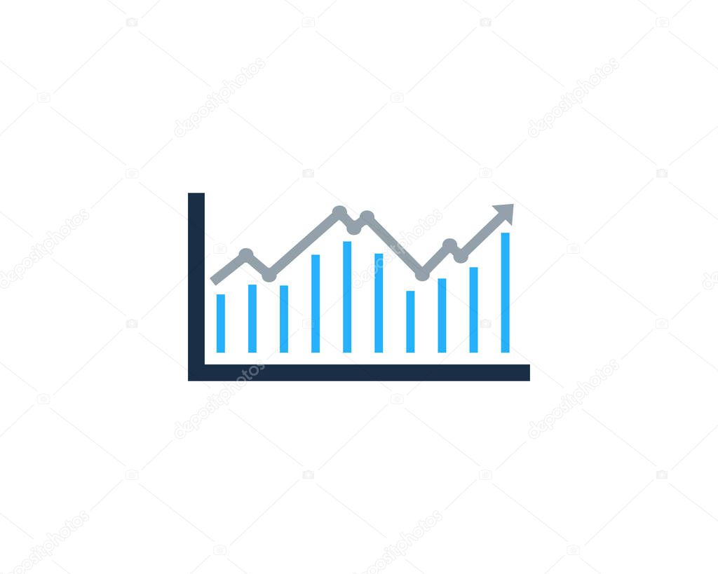 Analysis Stock Market Icon Logo Design Element