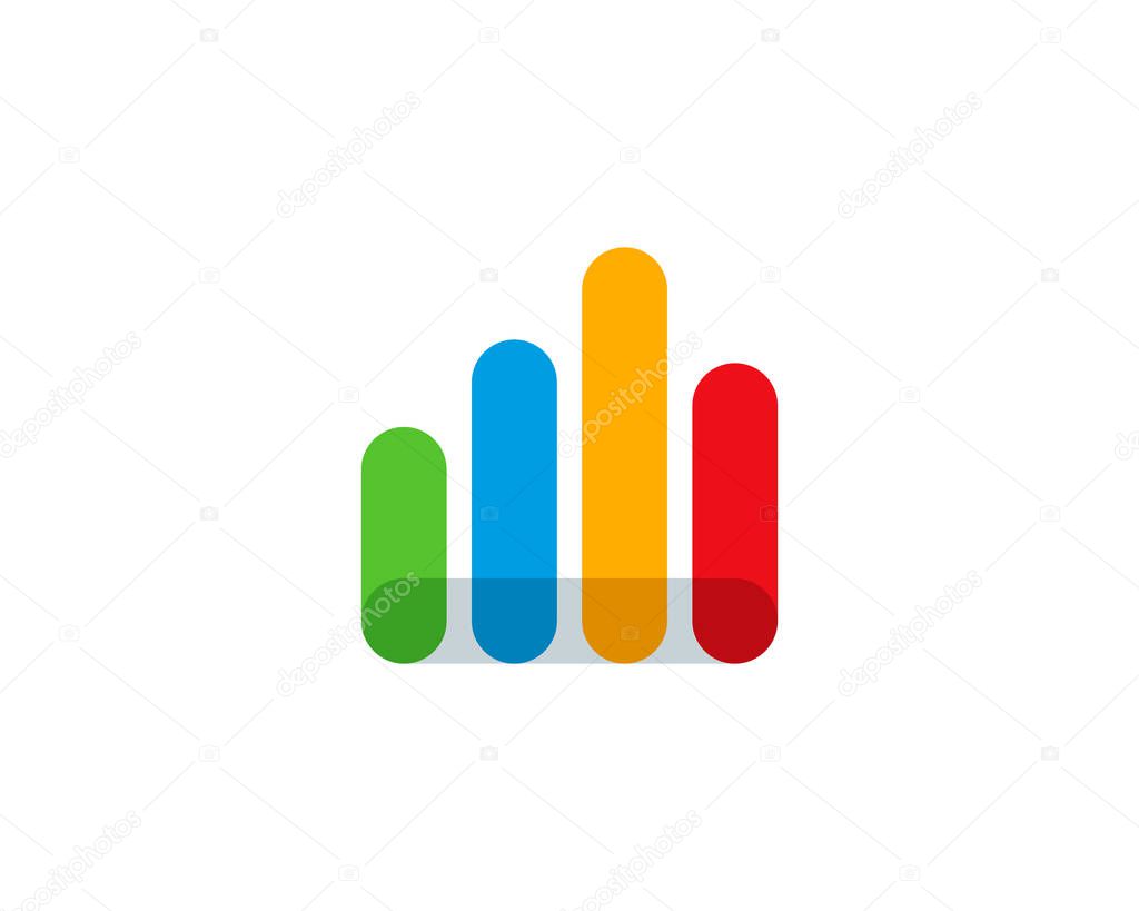 Business Stats Logo Design Template