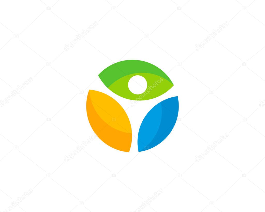 Wellness People Logo Design Template Element