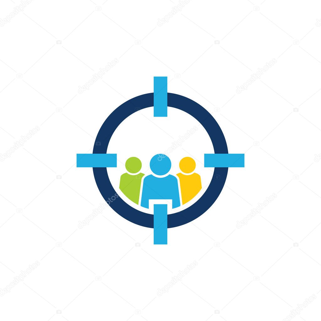 People Target Logo Icon Design