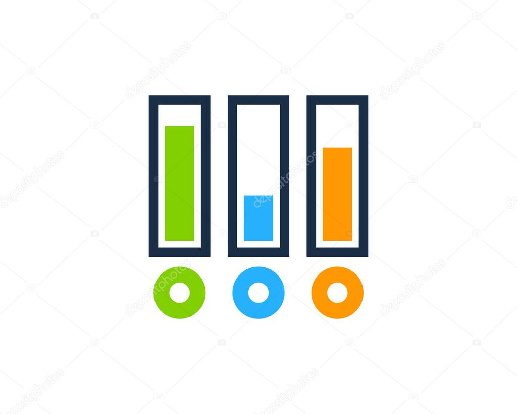 Graph Stock Market Icon Logo Design Element