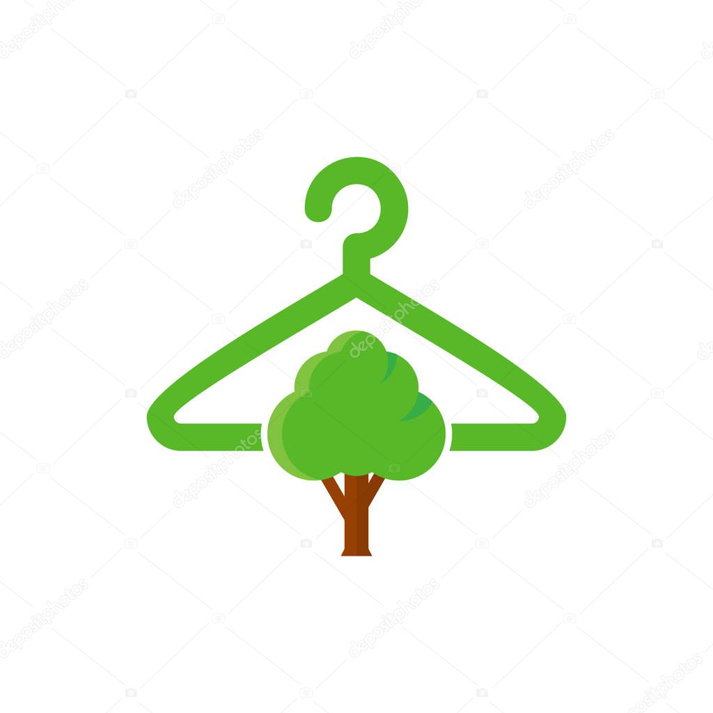 Laundry Tree Logo Icon Design