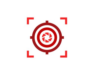 Odak hedef simgesini Logo tasarım öğesi