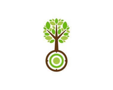 Hedef ağacı simgesini Logo tasarım öğesi