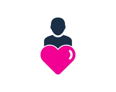Aşk Kullanıcı simgesi Logo tasarım öğesi