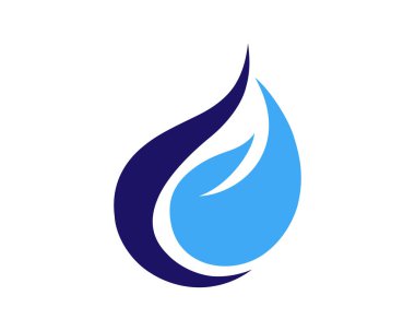 Su akışı Logo tasarım şablonu