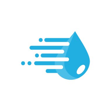 Su hızı Logo simge tasarım