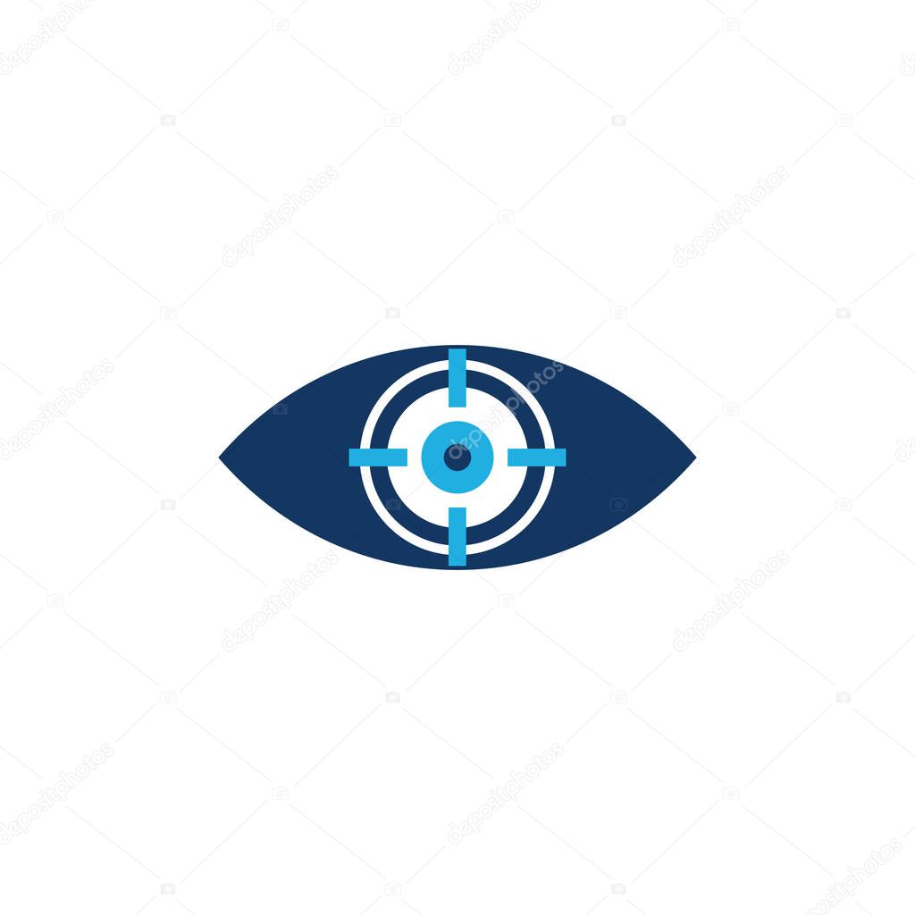 Vision Target Logo Icon Design