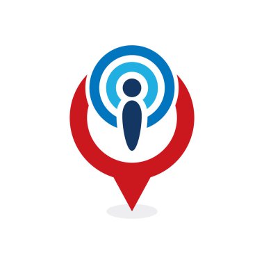 Sinyal noktası Logo simge tasarım