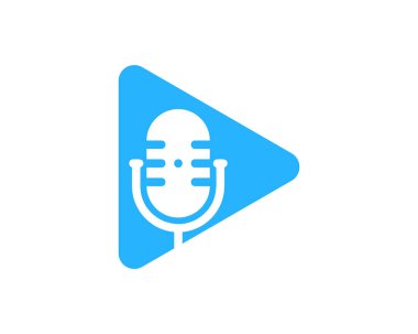 Medya Podcast Logo simge tasarım