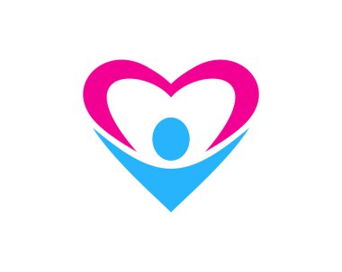 Love insanlar Logo simge tasarım