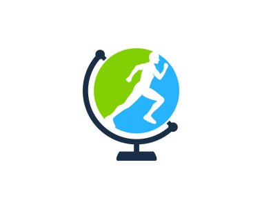 Küre çalışma Logo simge tasarım