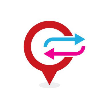 Noktası Logo simgesi tasarım transfer