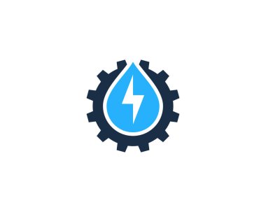 Su güç Logo simge tasarım