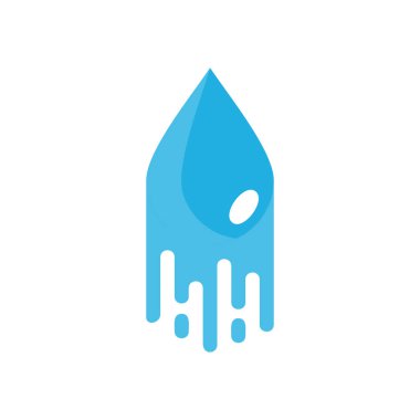 Su boya Logo simge tasarım