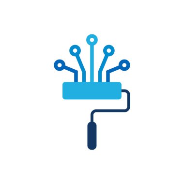 Dijital boya Logo simge tasarım