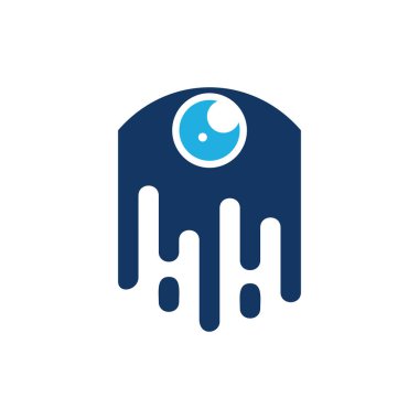 Göz boyama Logo simge tasarım