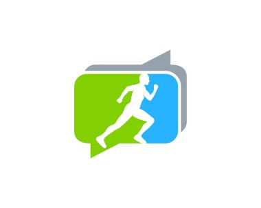 Sohbet çalışma Logo simge tasarım