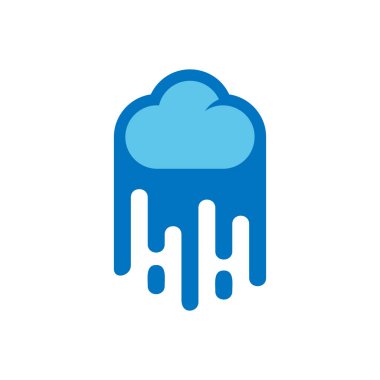 Bulut boya Logo simge tasarım