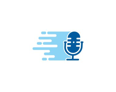 Hızlı Podcast Logo simge tasarım